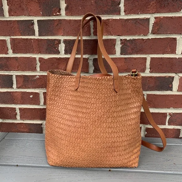 Madewell Bags Madewell Medium Transport Tote Woven Leather